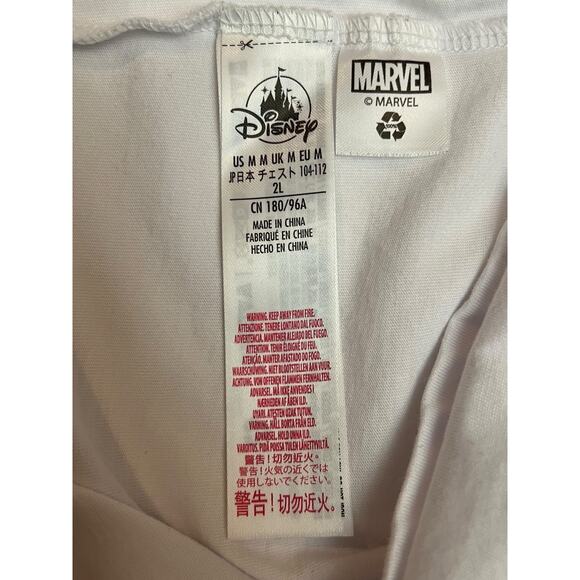 Spider-Man Marvel Comics Group Raglan Tee Mens Medium | Black White Disney Shirt - Picture 7 of 9